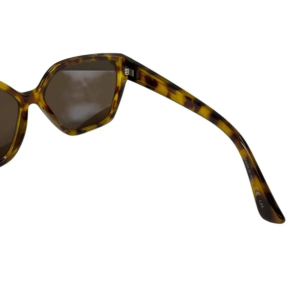 Von Zipper Overture Sunglasses Square Tortoise Brown Frame Lenses Italy